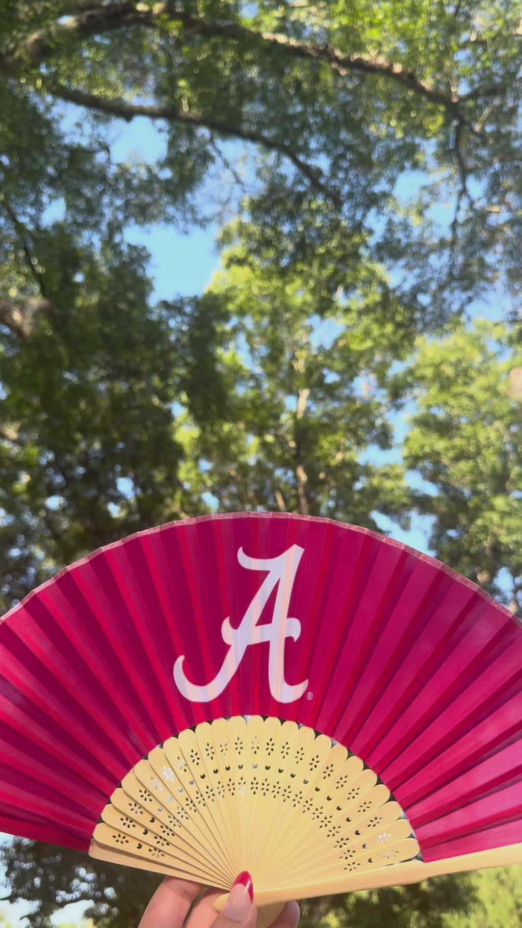 Alabama Handheld Folding Fan