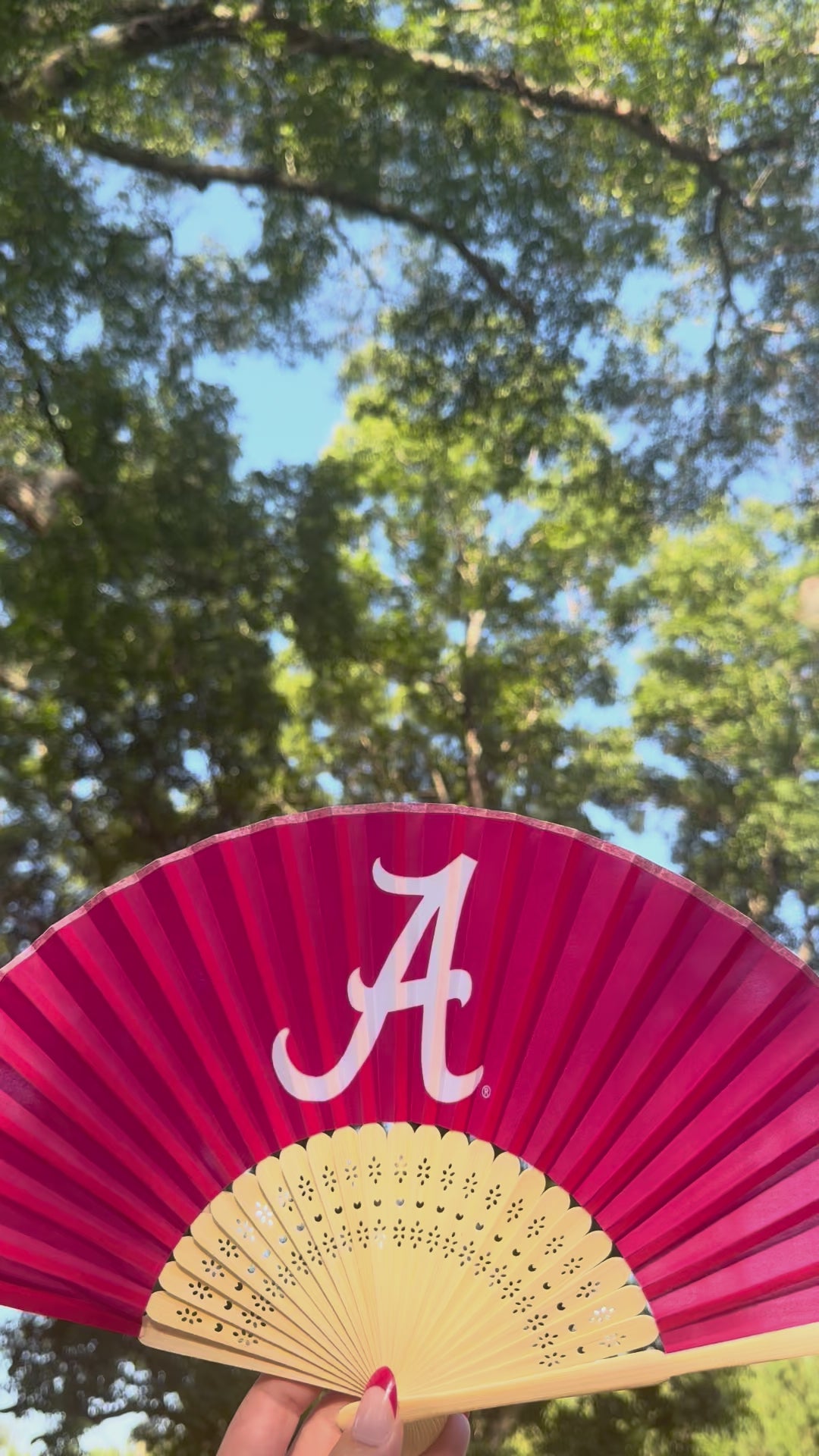 Alabama Handheld Folding Fan